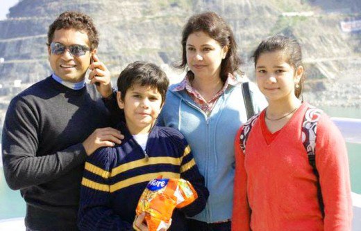 sachin tendulkar family
