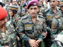 MS Dhoni in Army